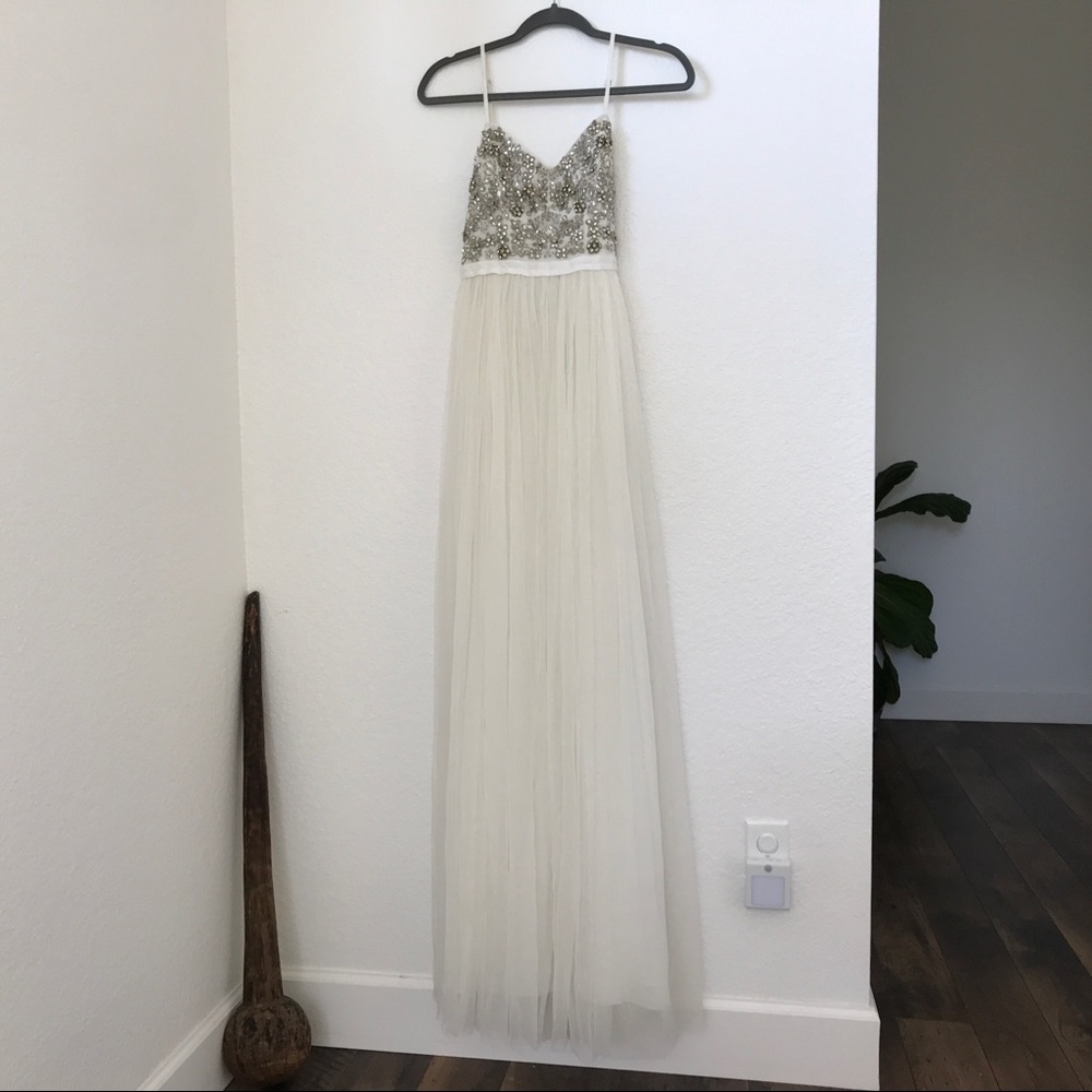 BHLDN Needle & Thread Beaded Gown *Needs Repair*